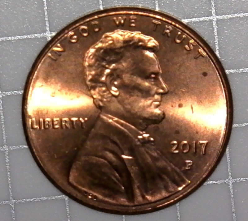 2017-P-Lincoln-Shield-Cent-With-Tiny-Retained-Cud-It's-Raised,-Die-Crack